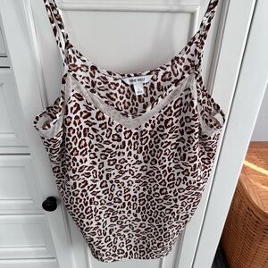 Nine West Brown and Cream Leopard Camisole